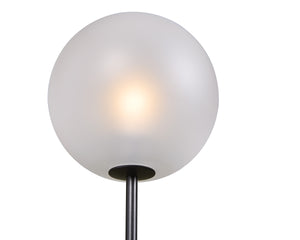 Sunpan Izora Sconce - Modern Wall Light Fixture with Stylish Frosted Glass Shade and Durable Metal Frame Black / Frosted