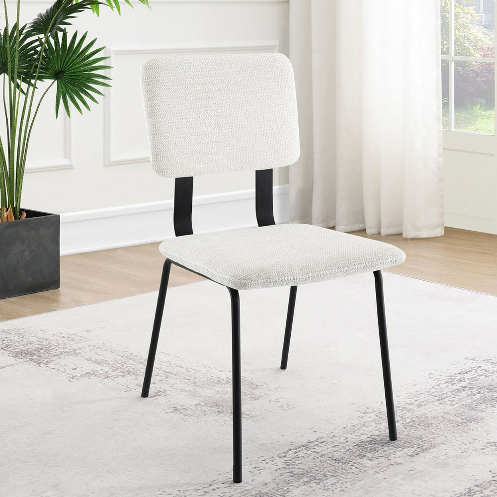 English Elm Darby Pu Leather Dining Side Chairs Set of 2 with Chrome Frame Modern Kitchen B062P440462