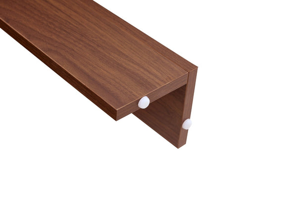 English Elm Extendable Drop Leaf Dining Table Walnut Finish Solid Wood Legs Modern Design W3875P402469