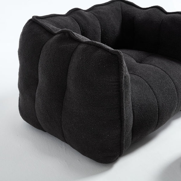 English Elm Soft Bean Bag Chair Set With Footstool For Gaming & Relaxation - Cozy, Durable & Space-Saving Design W1996P309482-GIGA