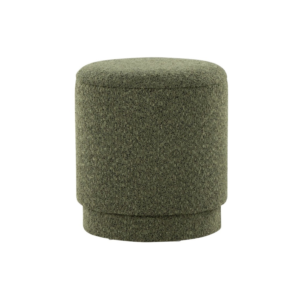 English Elm Ottoman Set Nesting Storage Cubes Upholstered in Rich Fabric for Modern Living Spaces Green B202P471501