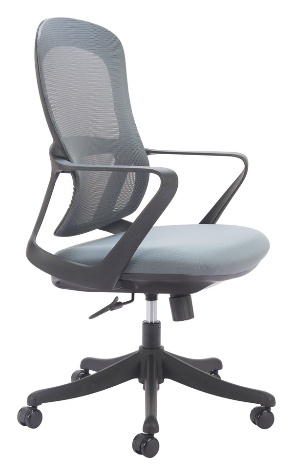Zuo Modern Delo Office Chair In Gray - Modern Design, Ergonomic Comfort, And Versatile Style For Any Space Gray 60% Elastomer + 40% Polyester,Steel,Nylon 110703-zuo-modern