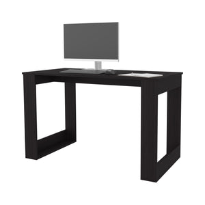English Elm Aurora Wengue Writing Computer Desk – Spacious 47.2" Work Surface, Minimalist Design for Compact Home Office B128P287525