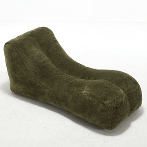 English Elm Creative Bean Bag Sofa Chair with Plush Superfiber Cover and Soft Foam Filling for Luxe Comfort Olive Green W1996P266262