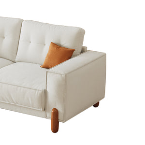 English Elm Couches Cloud-Like Chenille Loveseat 65" Compact Tufted Sofa 24" Deep Seat 900lb Sturdy Frame W2656P171901