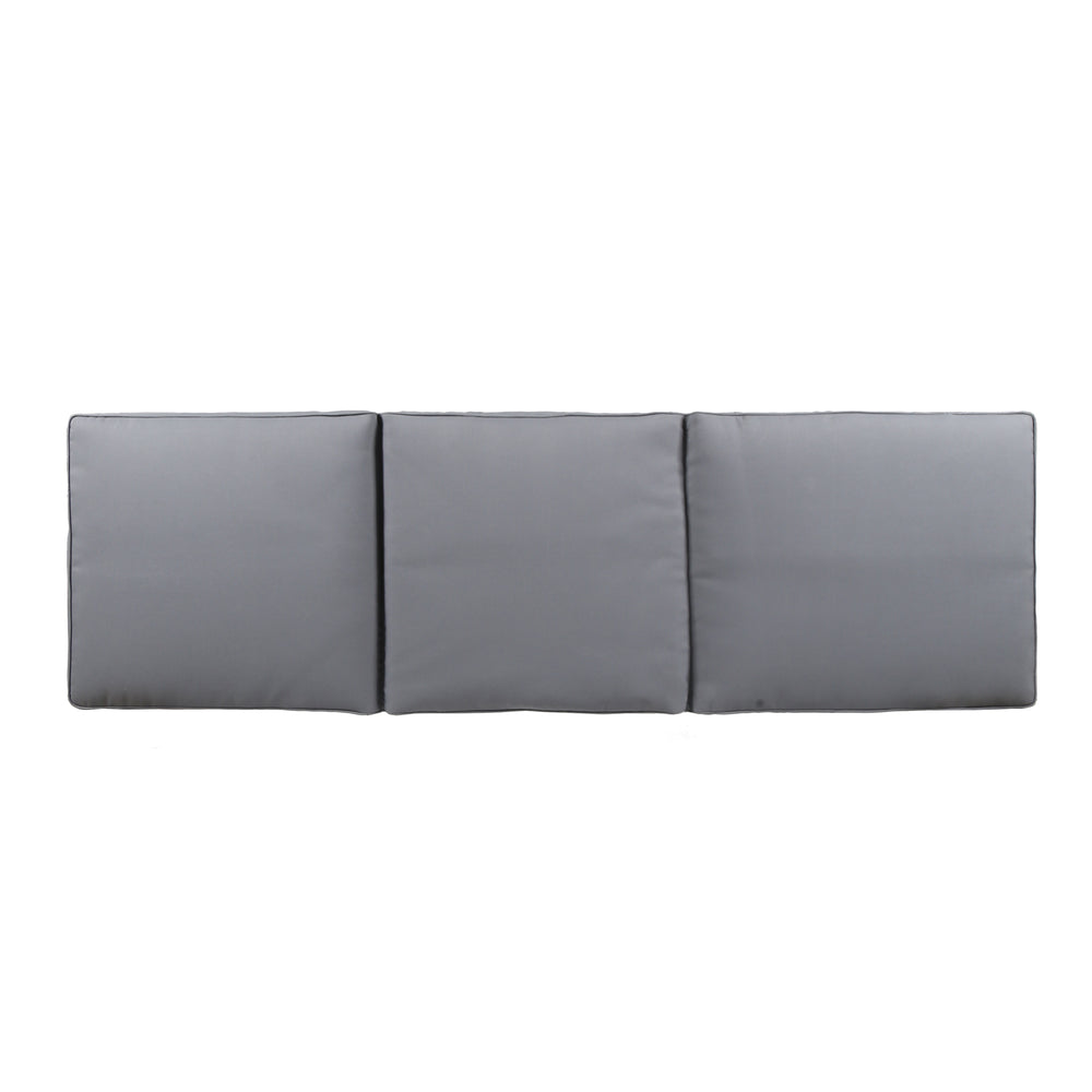 English Elm Christopher Knight Home® - ARIANA Acacia Wood Chaise Lounge with Water-Resistant Cushion — Outdoor Poolside Comfort & Style Grey 57523.00GRY