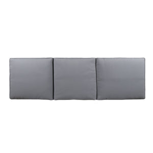 English Elm Christopher Knight Home® - ARIANA Acacia Wood Chaise Lounge with Water-Resistant Cushion — Outdoor Poolside Comfort & Style Grey 57523.00GRY