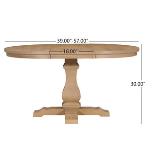 English Elm Christopher Knight Home® - Oval Extendable Dining Table - Rustic Charm In Light Natural Finish, Perfect For Home Gatherings N771P355872A_N771P355873A
