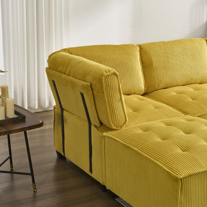 English Elm United We Win U-Shaped Modular Sectional Sofa With Reversible Chaise - Plush Comfort & Style! W1568S00153-GIGA