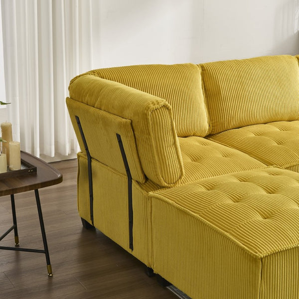 English Elm United We Win U-Shaped Modular Sectional Sofa With Reversible Chaise - Plush Comfort & Style! W1568S00153-GIGA