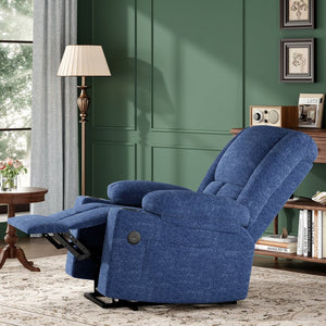 English Elm Power Lift Recliner Chair With Massage, Heat, Usb Ports & Cup Holders - Ideal For Seniors' Comfort! T3623P380499-GIGA