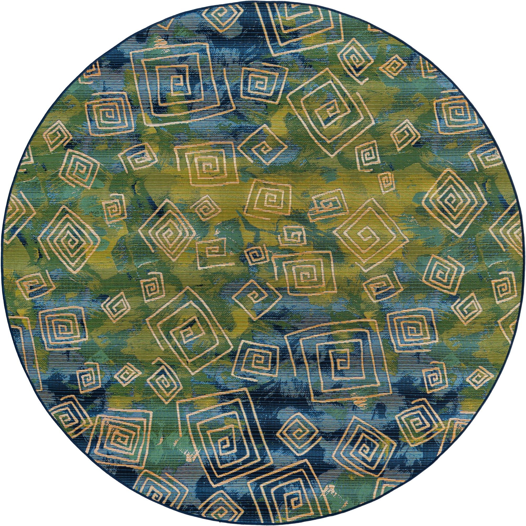 Outdoor Bohemian Vortex Rug: Stylish, Durable, and Versatile for All Y