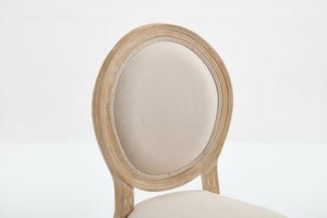 English Elm French Country Dining Chairs Set Of 2 - Elegant Upholstered, Stackable & Versatile For Any Space W3426P324205