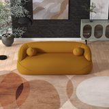 English Elm Ashcroft Furniture - Andrew Mustard Yellow Boucle Sofa