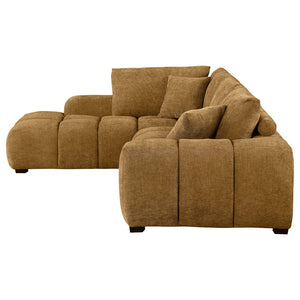 English Elm Florence Amber Tufted L-shaped Sectional with Pocket Coil Seating for Living Rooms B062S01440