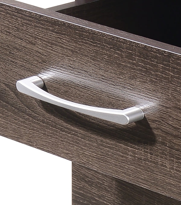 English Elm Boston Lingerie Chest with Rich Sandle Wood Finish, 46"H Vertical Storage, Smooth Roller Drawers Brown 48 L x 19 W x 7 H B078107862