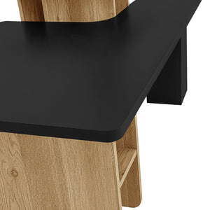 English Elm Vibe Set Of 2 Nesting Coffee Tables - Contemporary Farmhouse Design For Living Room & Small Spaces N724P294661B-GIGA