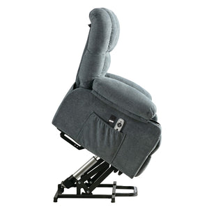 English Elm Power Electric Massage Lift Lounge Chair For Seniors - Heated Vibration, Usb Port & Reclining Comfort W1521P302634-GIGA