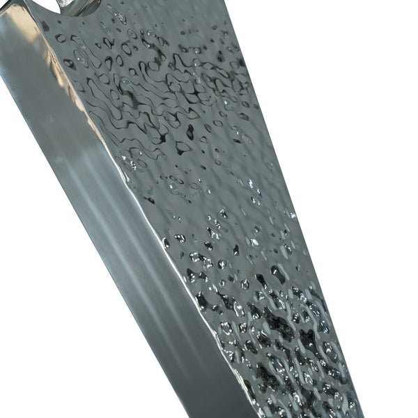 English Elm 53" Round Marble Dining Table With Rotating Turntable, Stainless Steel Base For 6, Modern Design W1535S00390