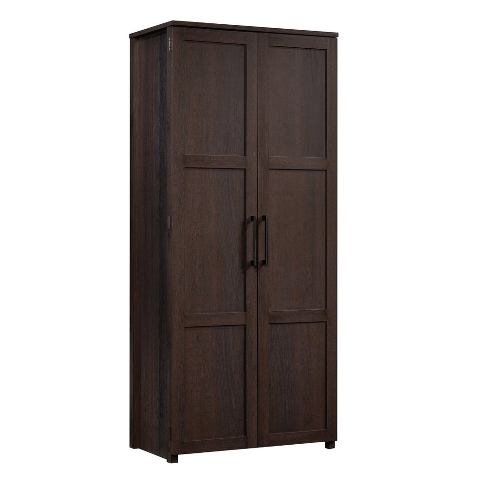 English Elm Storage Cabinet - Versatile Slim Design With Brown Finish For Organized Home & Office Spaces B356P367770-GIGA