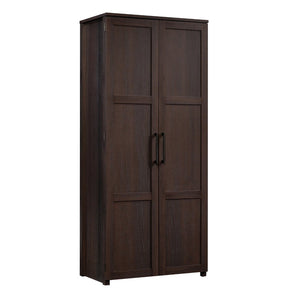 English Elm Storage Cabinet - Versatile Slim Design With Brown Finish For Organized Home & Office Spaces B356P367770-GIGA