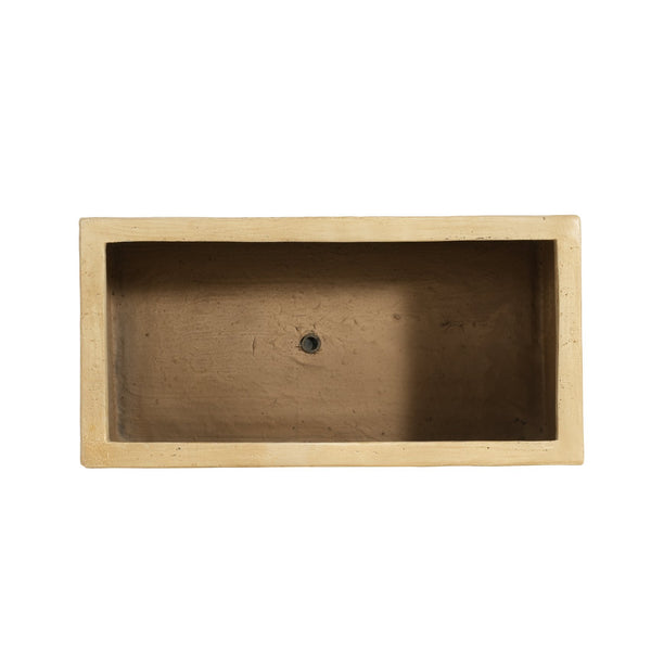 English Elm Christopher Knight Home® - Mgo Handmade Rectangle Planter Box – Lightweight Travertine Beige, Perfect For Indoor & Outdoor Use N772P277549A