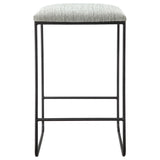 Martha Stewart Hastings Modern/Contemporary Counter Stool MT104-0085 Grey/Black