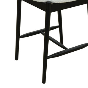 English Elm Christopher Knight Home® - Mid Century Modern Counter Stool Set Of 2 - Stylish Black & Beige, Ergonomic Design & Comfort N771P205427B