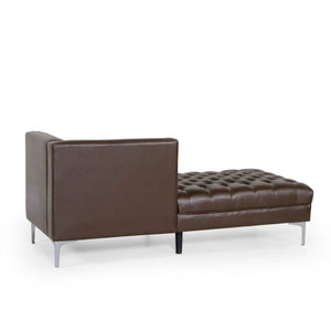 English Elm Chaise Lounge Upholstered Single Seat Reclining Chair for Living Room or Bedroom 70477.00