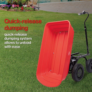 English Elm Four-wheeled Electric Garden Cart 24v Brushless Motor with Tipping Bucket and Pneumatic Tires N727P171071R