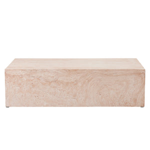 English Elm Christopher Knight Home® - 43.5" MGO Travertine Effect Rectangular Coffee Table Brown — Durable Indoor/Outdoor 43.5x22x12" N772P306667T