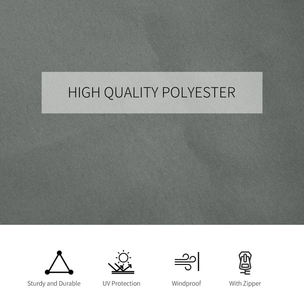 English Elm Outsunny 10' X 12' Durable Gazebo Sidewall Set - Privacy Panels With Hooks & C-Rings For Comfort W2225P217253-GIGA