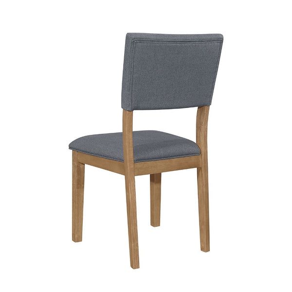 English Elm Set Of 2 Blue Fabric Upholstered Dining Chairs - Modern Farmhouse Style With Comfort & Durability B016P227282-GIGA