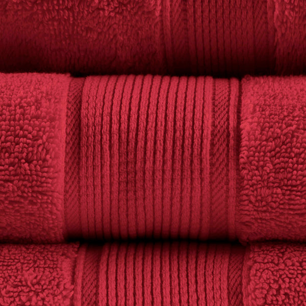 English Elm Ultra-Soft Cotton Bath Sheet Set 34x68 Inch 2-Pack - Plush, Highly Absorbent Towels for Home Spa Comfort Red 14.5 L x 10.5 W x 9 H B035P294491