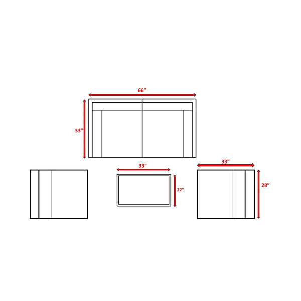 English Elm Fully Assembled Wicker Patio Seating Group For 4 - Stylish, Weather-Resistant With Plush Cushions! B120S00239