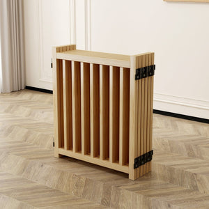 English Elm (6 Panel) Freestanding Wood Pet Gate Accordion Folding Indoor Dog Fence 31 Inch W2641P336052