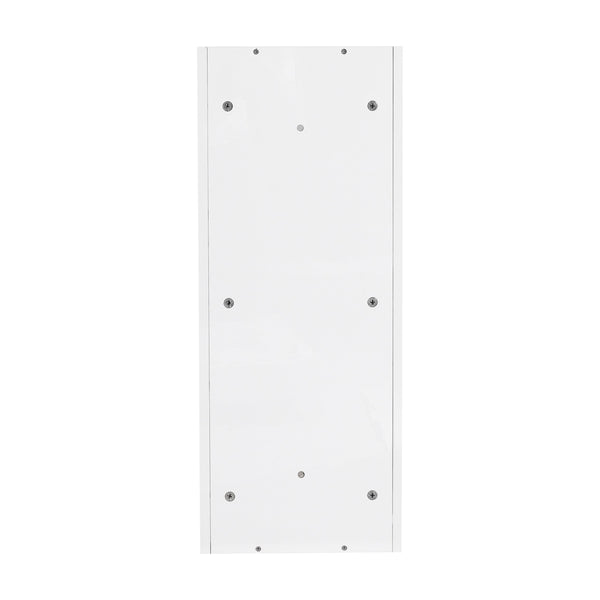 English Elm 12" Bathroom Wall-Mounted Storage Rack with Three-Tier Floating Shelves, Durable Scratch-Resistant Plywood Organizing Solution Glossy White W999P277165