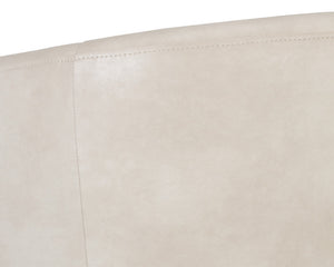 Sunpan Treviso Modern Swivel Lounge Chair with Angular Base - Stylish, Durable, and Easy to Clean Design Bravo Cream