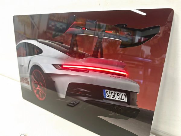 English Elm 24X16 Inches Sports Car Led Wall Art – Illuminated Acrylic Picture With Remote For Modern Decor T3976P383255