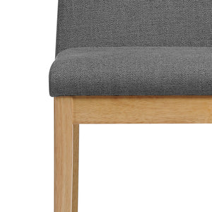 English Elm Christopher Knight Home® - Dining Chair Set Of 2 - Stylish Mid-Century Modern Dark Grey Upholstered Chairs For Comfort 59460.00DGY