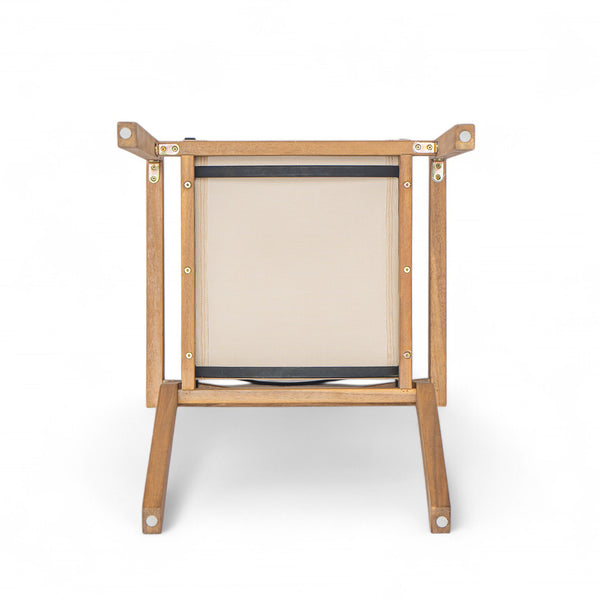 English Elm Christopher Knight Home® - BELFAST Teak Frame Outdoor Dining Chairs Set of 2 — Beige Mesh Comfort, Durable Weather-Resistant Design N762P240699A