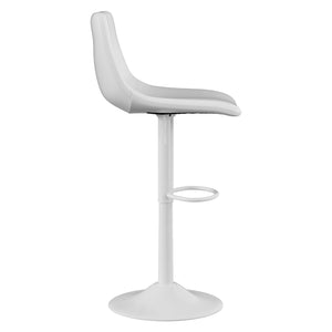 English Elm Bar Stools Set Of 2 - Modern Pu Leather Adjustable Swivel Counter Height Stools For Stylish Spaces T3950P399120