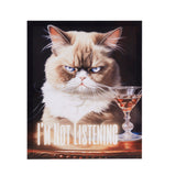 Grumpy Cats Modern/Contemporary I'm Not Listening Canvas Wall Art