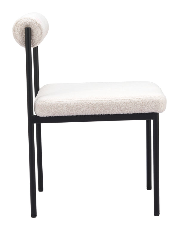 Livorno Dining Chair Ivory 110104 Zuo Modern