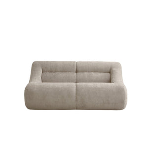 English Elm Shoes Chenille Memory Foam Loveseat Deep Seat Sofa for Apartments and Small Living Rooms Beige W668P381926