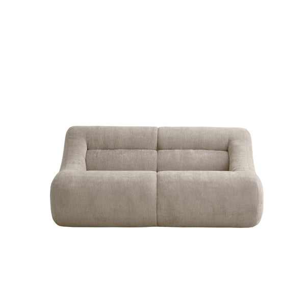 English Elm Shoes Chenille Memory Foam Loveseat Deep Seat Sofa for Apartments and Small Living Rooms Beige W668P381926