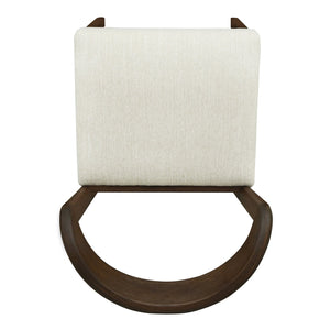 English Elm Christopher Knight Home® - Solid Rubber Wood Dining Chairs Set Of 2 - Walnut & Beige - Stylish Comfort For Modern Dining Spaces N771P292085T