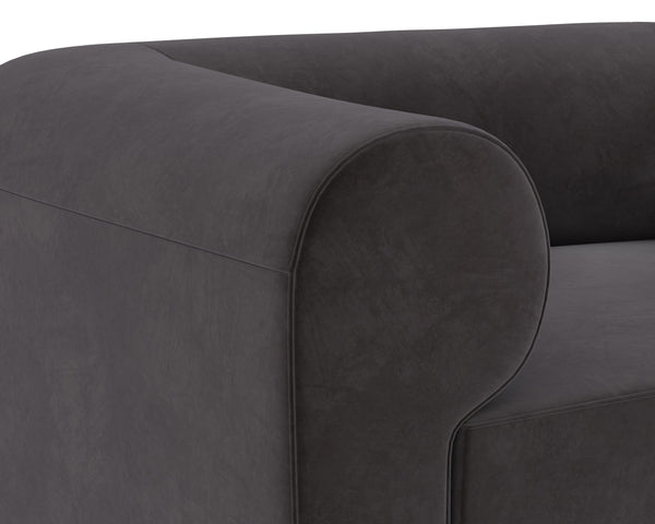 Sunpan Ionic Armchair - Contemporary Elegance with Luxurious Upholstery for Ultimate Comfort and Style Meg Ash