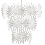 Bismarkia Large White Chandelier