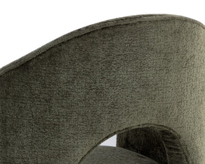 Sunpan ANAYA Dining Armchair - Timeless Comfort and Style with Elegant Arched Silhouette for Versatile Use Green 112504